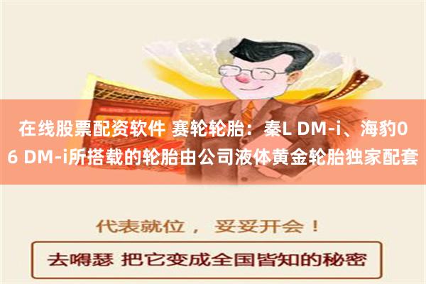 在线股票配资软件 赛轮轮胎：秦L DM-i、海豹06 DM-i所搭载的轮胎由公司液体黄金轮胎独家配套