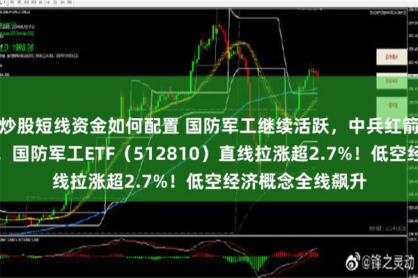 炒股短线资金如何配置 国防军工继续活跃，中兵红箭、光启技术涨停！国防军工ETF（512810）直线拉涨超2.7%！低空经济概念全线飙升