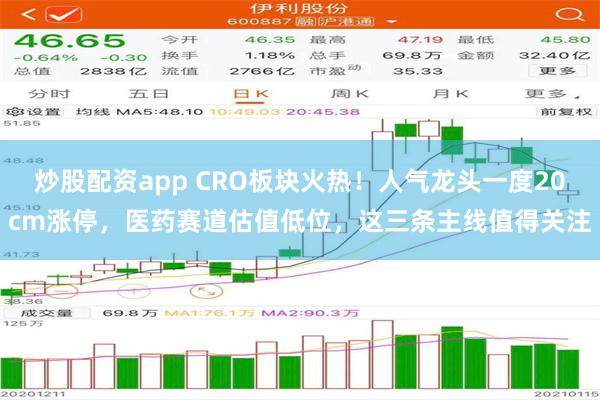 炒股配资app CRO板块火热！人气龙头一度20cm涨停，医药赛道估值低位，这三条主线值得关注